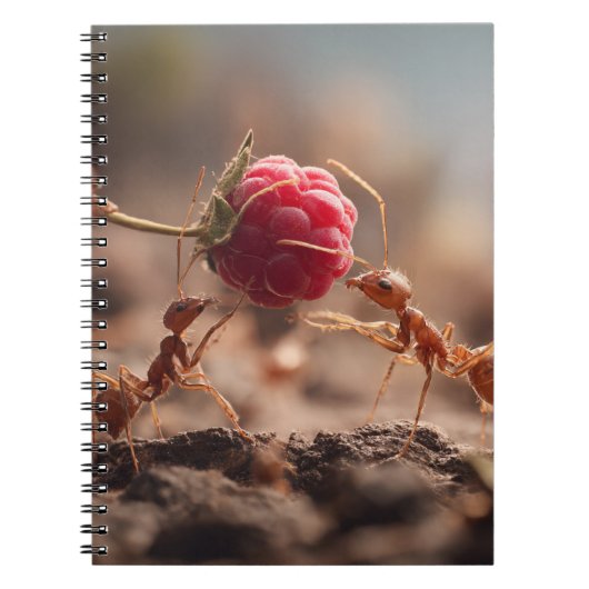 Ants Raspberryチームワークノートブック ノートブック (正面)
