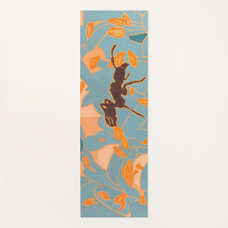 Ants with Blue flowers Autralian Flora ヨガマット