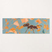 Ants with Blue flowers Autralian Flora ヨガマット (正面(横))