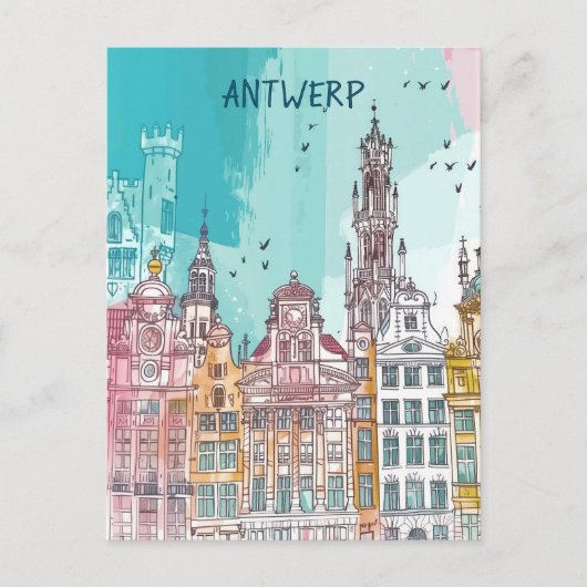 Antwerp Belgium Travel ポストカード (正面)