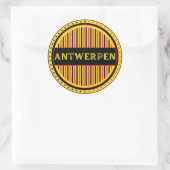 Antwerp City Pride Emblem – Belgian Identity ラウンドシール (バッグ)