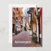 Antwerpenベルギー通り写真 ポストカード (正面/裏面)