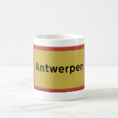 Antwerpen stadsnaambord コーヒーマグカップ (中央)