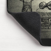 Anubisおよびミイラのmousepad マウスパッド (コーナー)