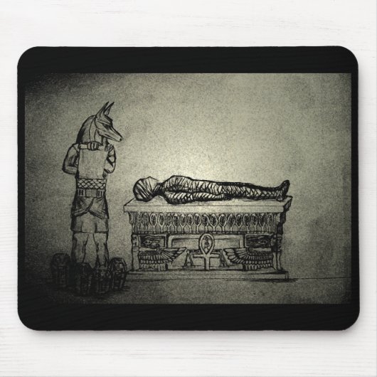 Anubisおよびミイラのmousepad マウスパッド (正面)