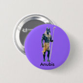 Anubisのエジプト人の神 缶バッジ (正面&裏面)