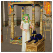 Anubisの古代エジプトの神 ファブリック (見本)