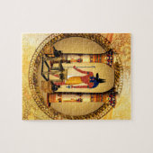 Anubisの死んだ儀式の古代エジプトの神 ジグソーパズル (横)