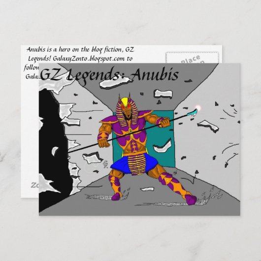 Anubisの"進歩"の郵便はがき ポストカード (正面/裏面)