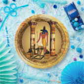 Anubisエジプトの神 ペーパープレート (パーティー)