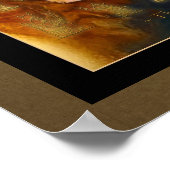 ANUBISエジプト美術のパピルス効果ポスター ポスター (角)