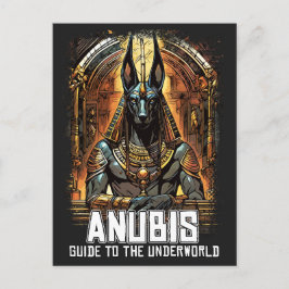 Anubis古代エジプトの神ガイドの地下世界 ポストカード