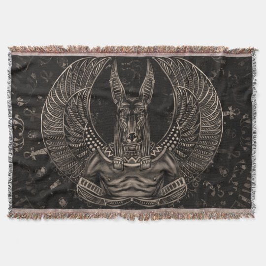 Anubis エジプトの神のセピア色 スローブランケット Zazzle Co Jp Anubis エジプトの神のセピア色 スローブランケット Zazzle Co Jp