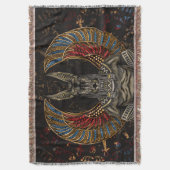 Anubis -エジプトの神 スローブランケット (正面縦)