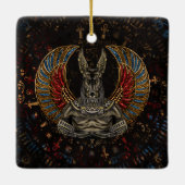 Anubis -エジプトの神 セラミックオーナメント (裏面)