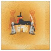 Anubis、古代エジプト人 ファブリック (クローズアップ)