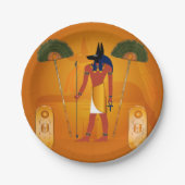 Anubis、古代エジプト人 ペーパープレート (正面)