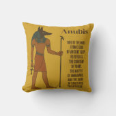 Anubis - Ancient Egyptian History クッション (正面)