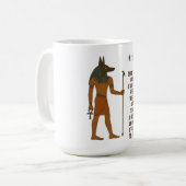 Anubis - Ancient Egyptian History コーヒーマグカップ (正面左)