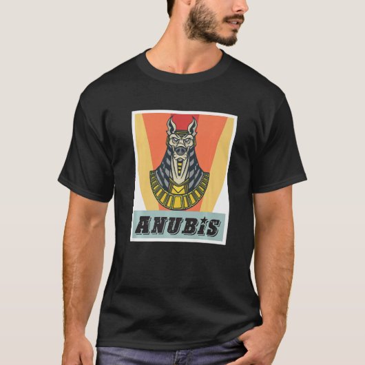 Anubis Egyptology God of Dead Egypt Pharaoh Sphinx Tシャツ (正面)