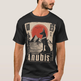 Anubis Guardian – ファラオのセンチネルウォールアート Tシャツ