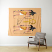 Anubis guardian of death タペストリー (インサイチュ(横))