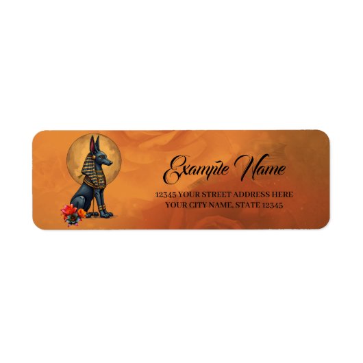 Anubis in the moonlight,  ラベル (正面)