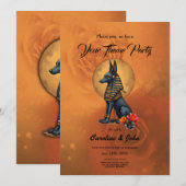 Anubis in the moonlight 招待状 (正面/裏面)