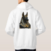 Anubis – Luxurious Egyptian Gold & Blue Collection パーカ (裏面)