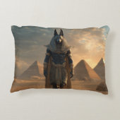 Anubis Mythology Pillow – Egyptian God Home Decor アクセントクッション (裏面)