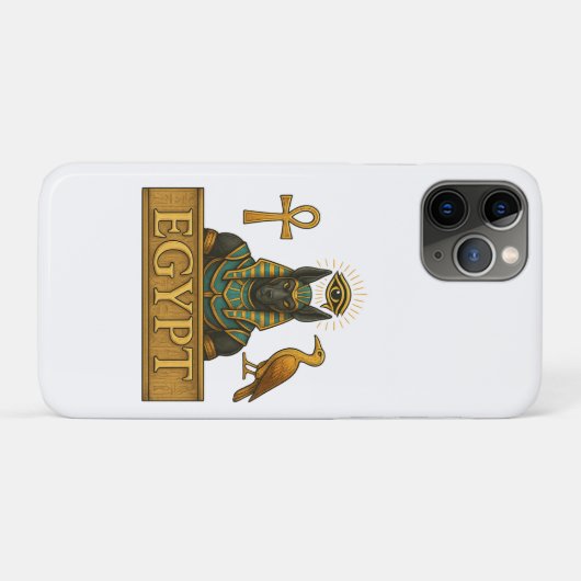 Anubis & Thoth | Egyptian Symbols - Case-Mate iPhoneケース (裏面(横))