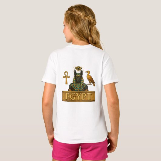 Anubis & Thoth | Egyptian Symbols -  Tシャツ (裏面フル)