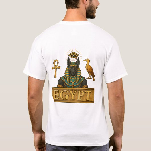 Anubis & Thoth | Egyptian Symbols - T-Shirt Tシャツ (裏面)