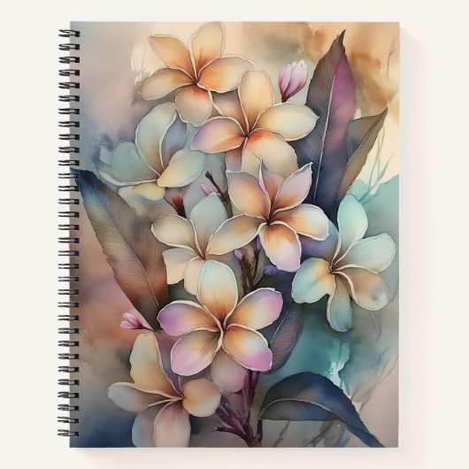 Anuenue Plumeria Notebook ノートブック (正面)