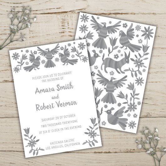 ANUNCIO COLORIDO OTOMI MEXICANO 案内状