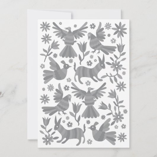 ANUNCIO COLORIDO OTOMI MEXICANO 案内状 (裏面)