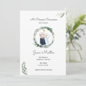 Anuncio Comunión estampa estampita  招待状 (スタンド正面)