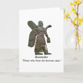 Anunnakiの古代エイリアン カード (黄色い花)