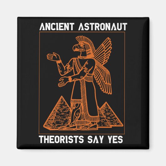 Anunnaki古代の宇宙飛行士の快適はYes夏と言う マグネット (正面)