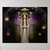 Anunnaki Star Goddess Ishtar High Frequency Art ポスター (正面)