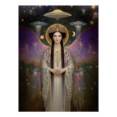 Anunnaki Star Goddess Ishtar High Frequency Art ポスター (正面)