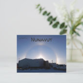 Anviat NunavutカナダのArctic Sundogs ポストカード (スタンド正面)