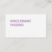 Anwältin Visitenkarte 名刺 (裏面)