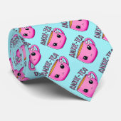 ANXIE-TEAかわいい茶の不安おもしろいパンのカップ ネクタイ (ロール)