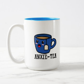 Anxie-Tea、メンタルヘルス不安パン ツートーンマグカップ