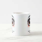 Anxiety And Espresso, Fabulous Eyes Funny Face コーヒーマグカップ (中央)