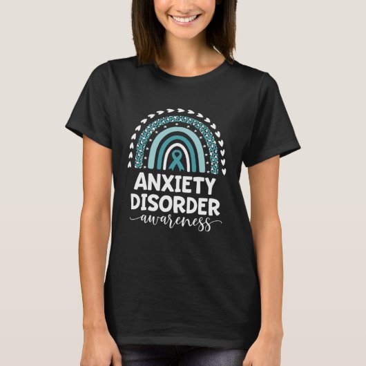 Anxiety Disorder Support Love Mental Anxiety Aware Tシャツ (正面)