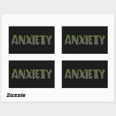 Anxiety Ver 1 Sticker 長方形シール (シート)