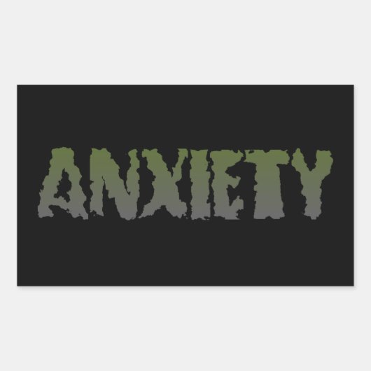 Anxiety Ver 1 Sticker 長方形シール (正面)