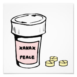 anxiety xanax peace フォトプリント